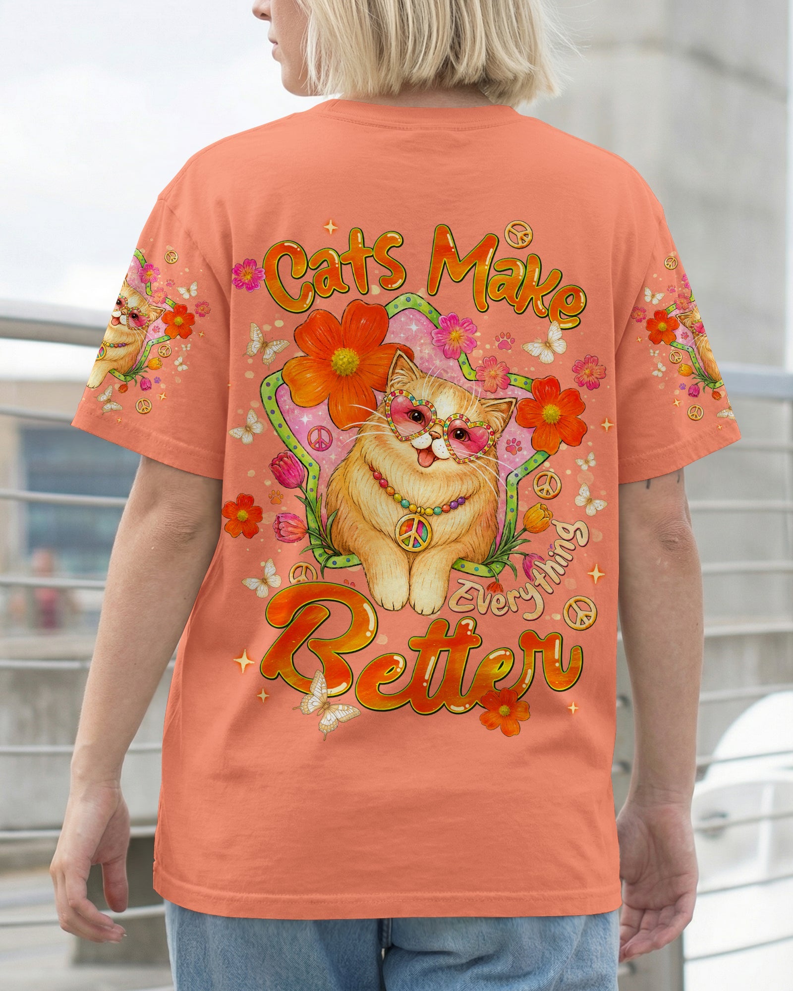 CATS MAKE EVERYTHING BETTER ALL OVER PRINT - TLNT0907263