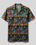HIPPIE BUS FLOWER CAMP SHIRT - TLTW0904251