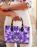 PURPLE AURA CAT LEATHER HANDBAG - TYPQ13042611
