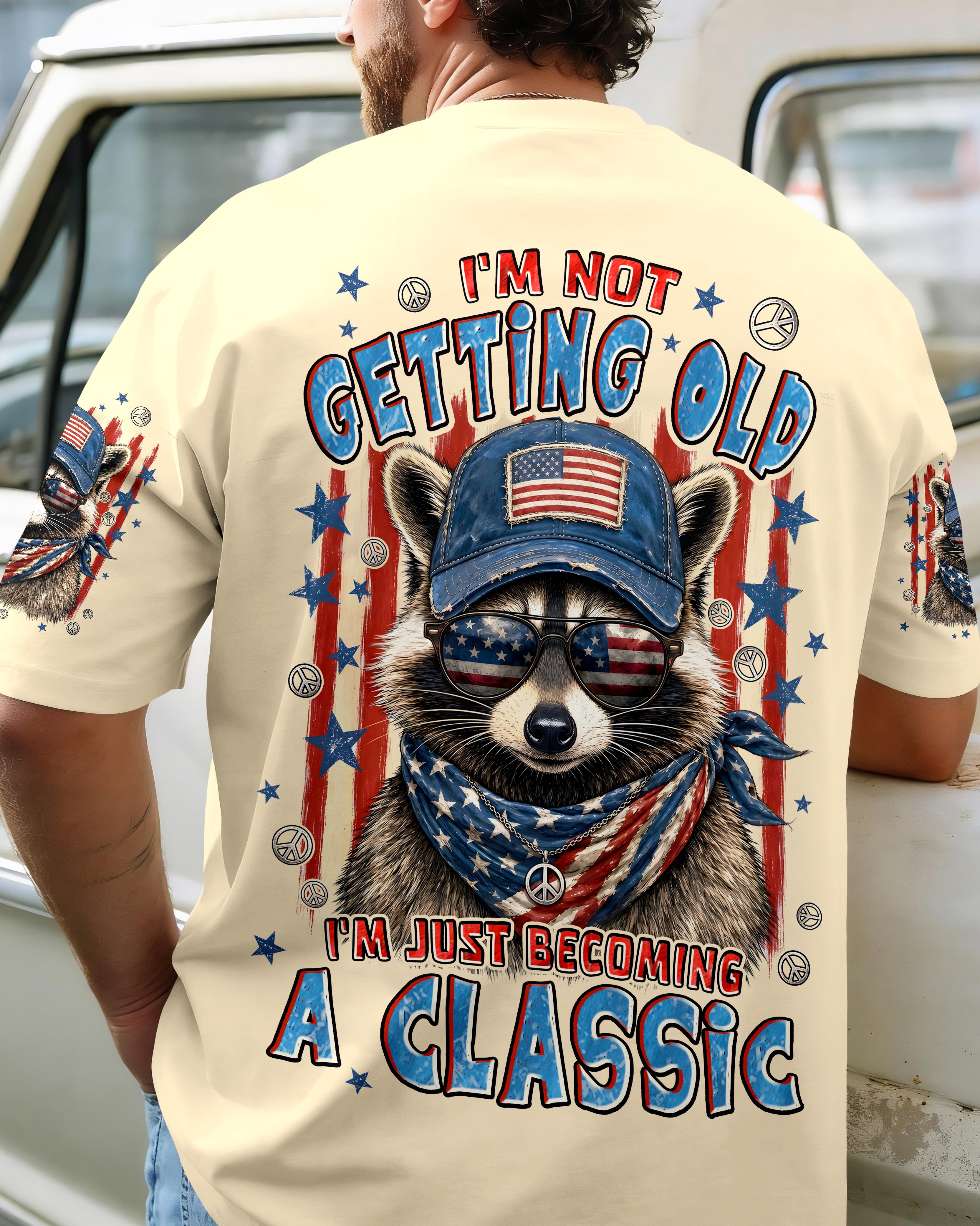 I'M NOT GETTING OLD RACCOON ALL OVER PRINT - TYPQ1405262