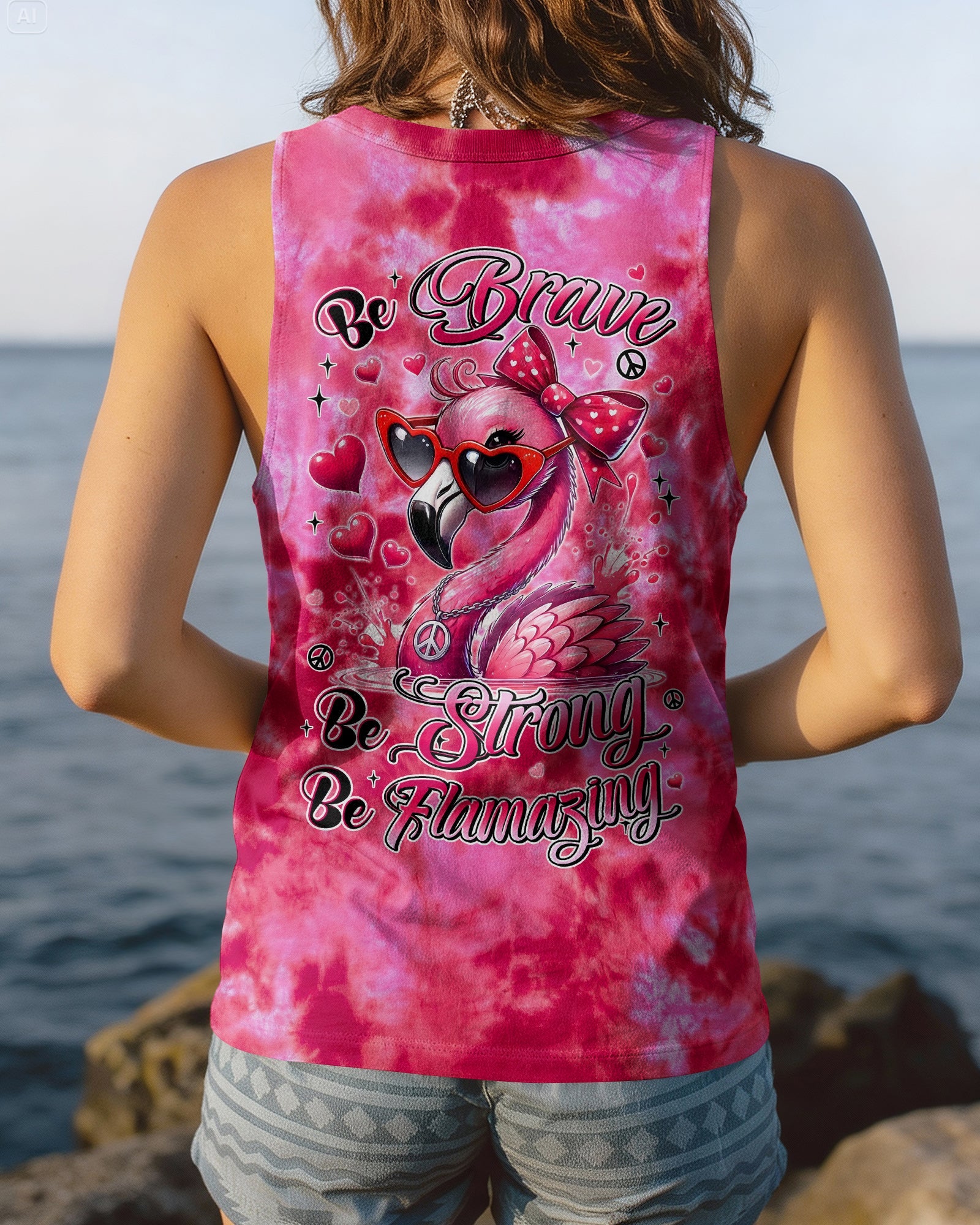 BE FLAMAZING PINK ALL OVER PRINT - TYLN0405261