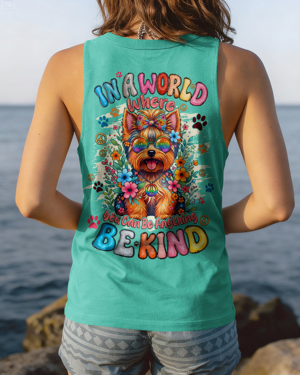 BE KIND YORKSHIRE TERRIER DOG ALL OVER PRINT - TYQY1405261