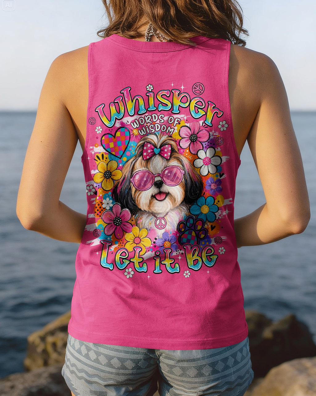 WHISPER WORDS OF WISDOM LET IT BE SHIH TZU DOG ALL OVER PRINT - TYPQ0306261