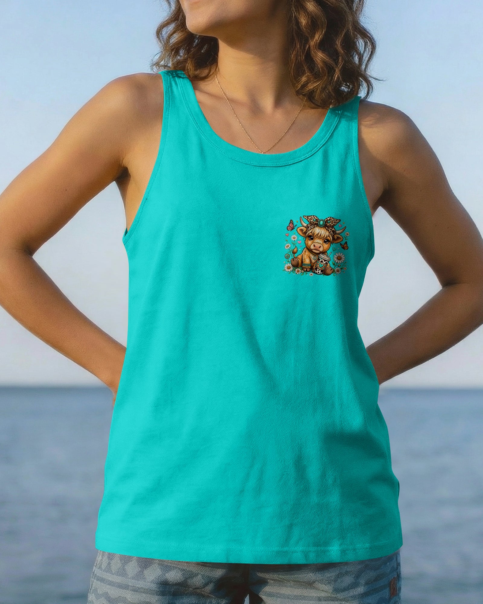 LITTLE COUNTRY LOTTA ATTITUDE COW ALL OVER PRINT  - TLNO0906263