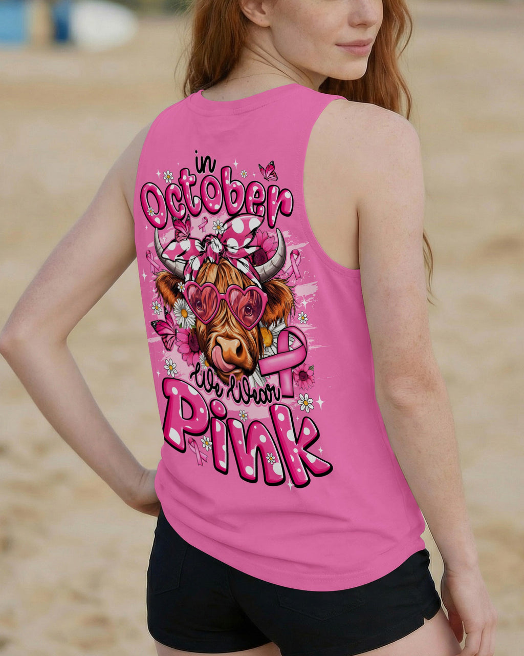 IN OCTOBER WE WEAR PINK COW BREAST CANCER AWARENESS ALL OVER PRINT - TYQY2906261