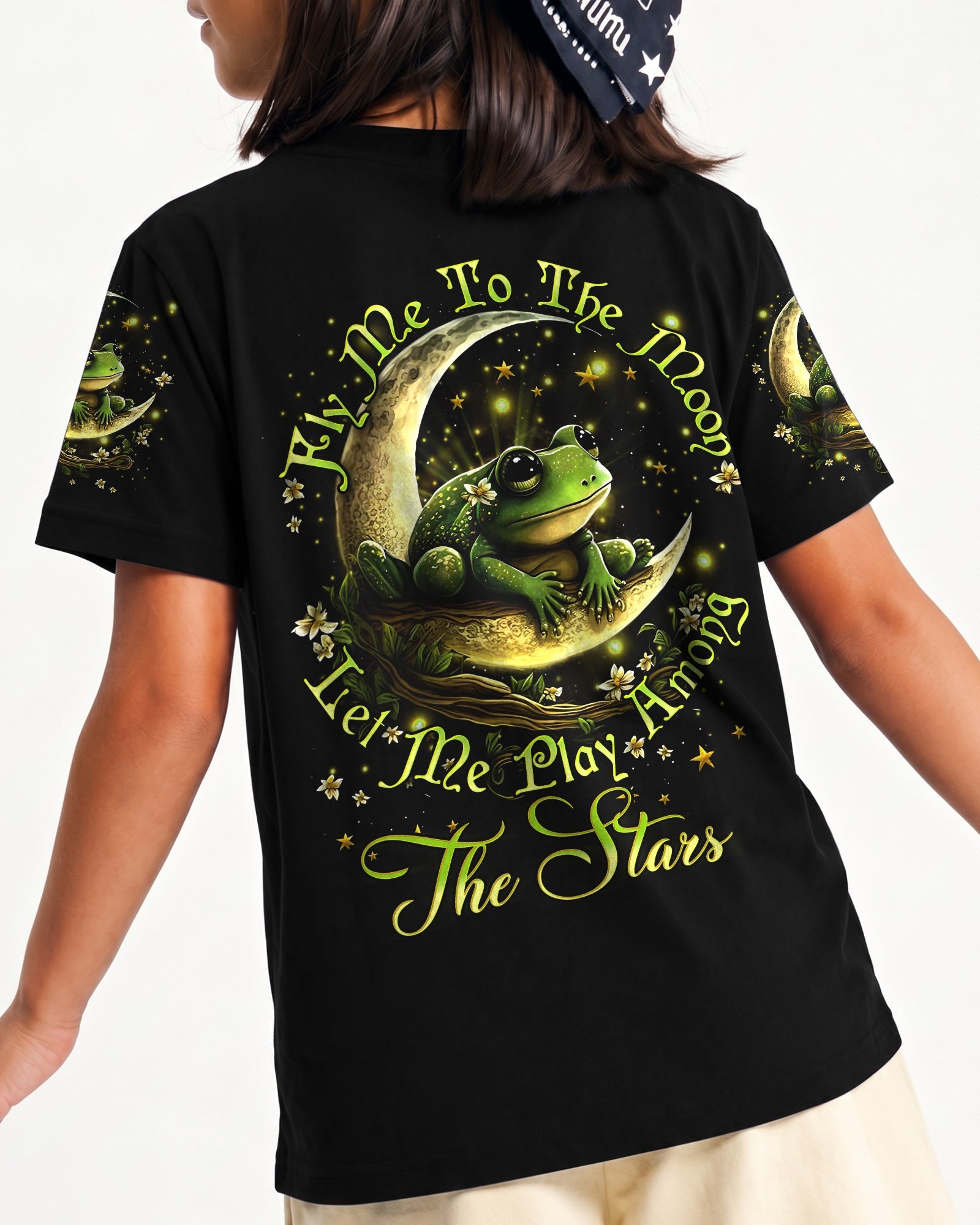 FLY ME TO THE MOON FROG KIDS ALL OVER PRINT - YHDU1812233