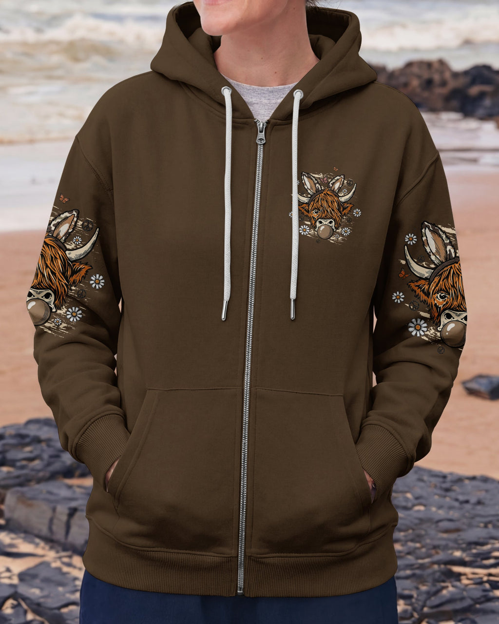LITTLE COUNTRY LOTTA ATTITUDE COW ALL OVER PRINT  - TLTW1106262