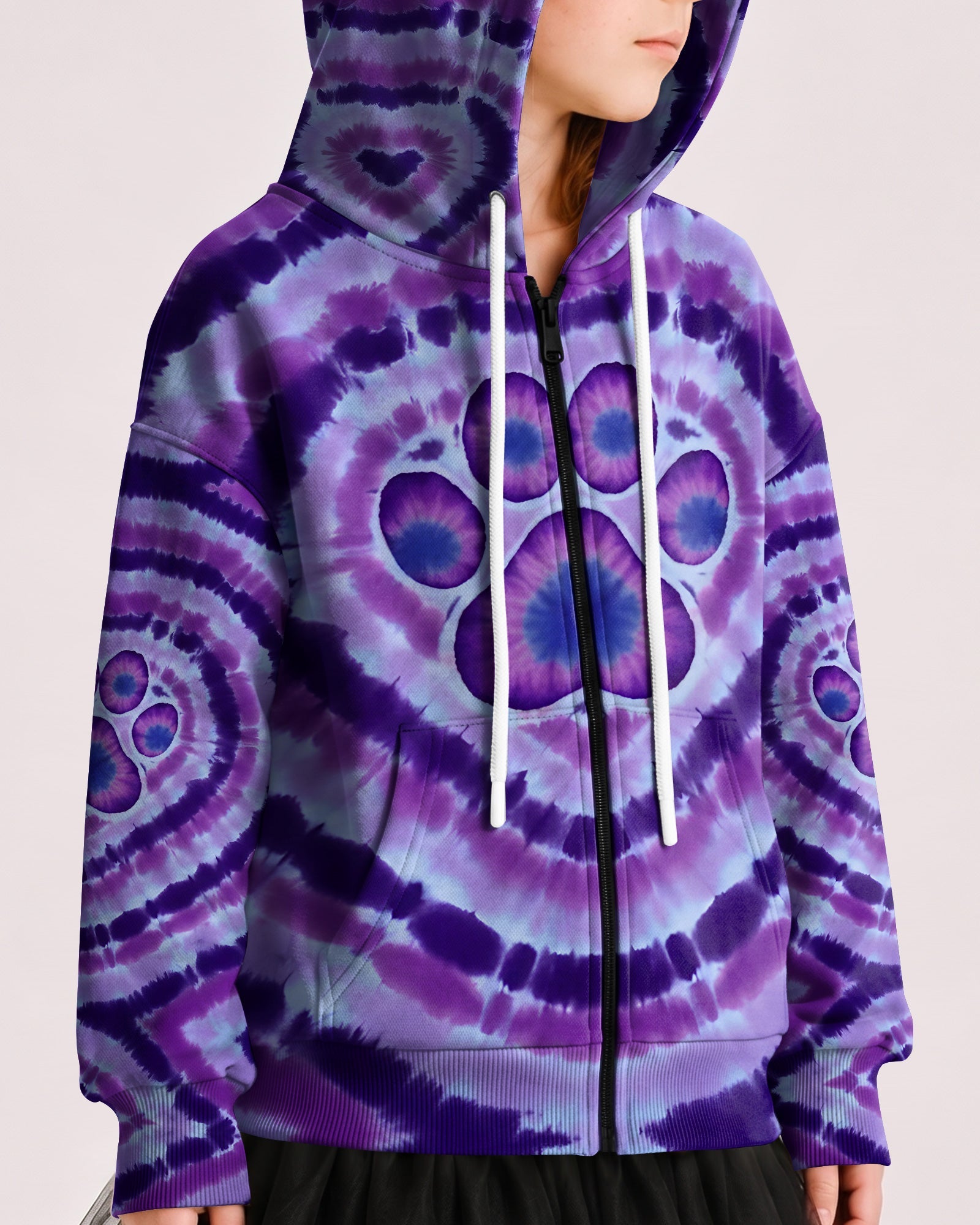 PAW PRINT PURPLE KIDS ALL OVER PRINT - TYQY1106263