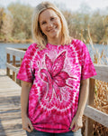 RIBBON BREAST CANCER AWARENESS PINK SWIRL ALL OVER PRINT  - TLNO0904262