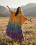 RAINBOW CRESCENT  MOON KAFTAN DRESS  - TLNO3001261