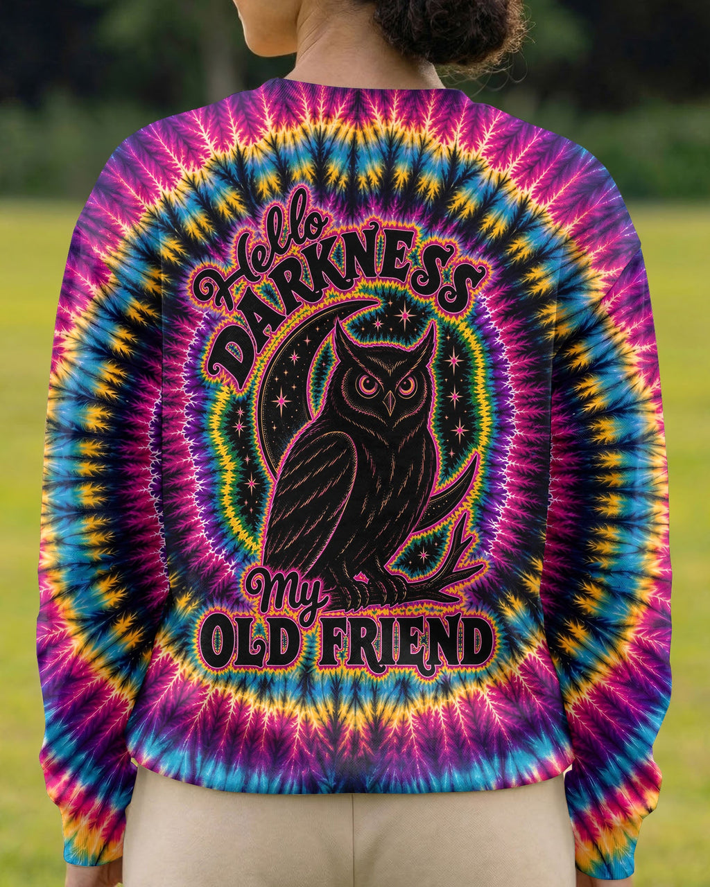 HELLO DARKNESS MY OLD FRIEND SWIRL ALL OVER PRINT - KMTM0405261