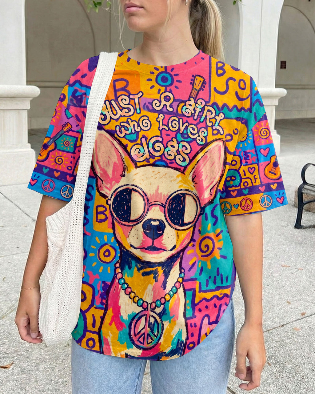 JUST A GIRL WHO LOVES DOGS ALL OVER PRINT - KMTM2004261