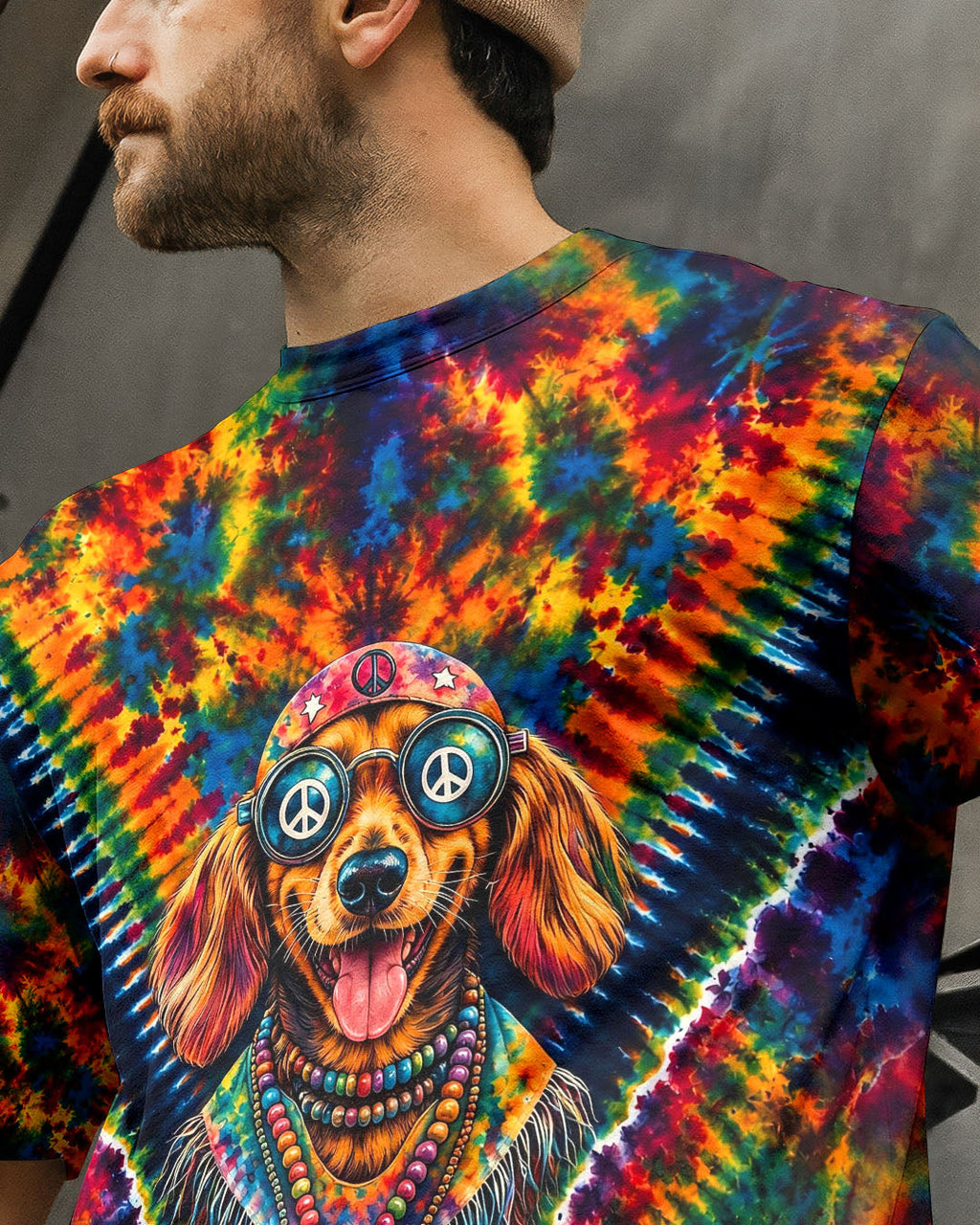JUST BREATHE BOHO DACHSHUND DOG ALL OVER PRINT - TLHG1205262