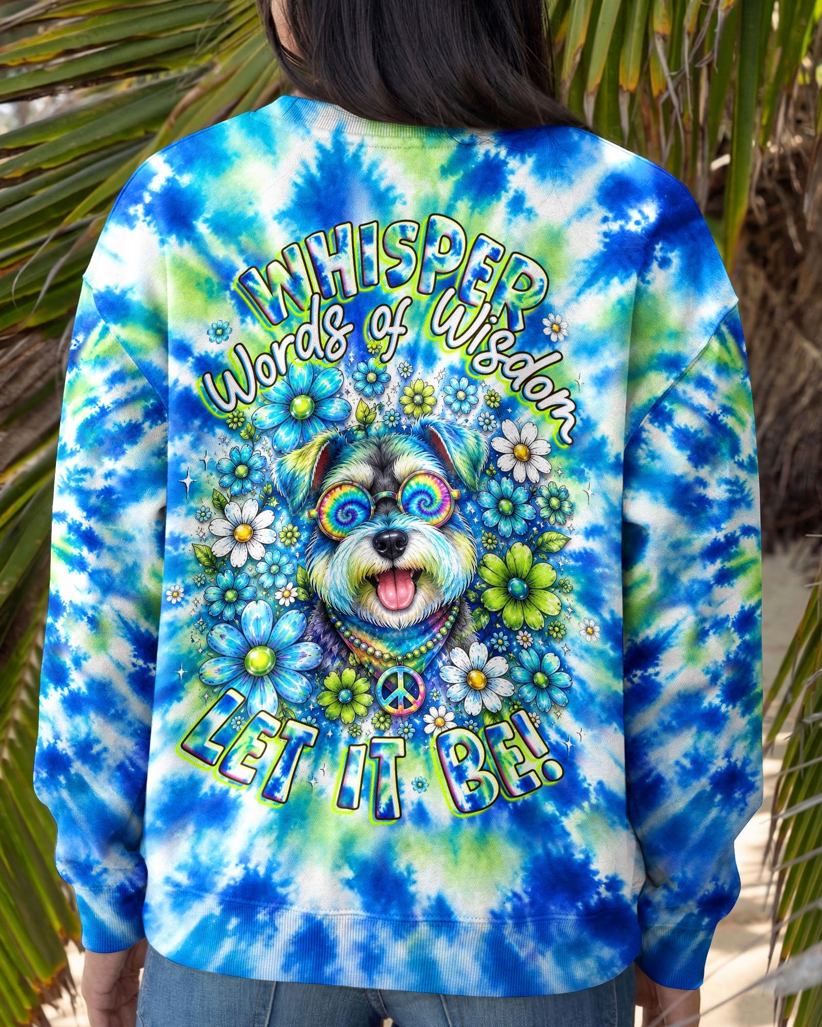 WHISPER WORDS OF WISDOM LET IT BE  SCHNAUZER DOG  ALL OVER PRINT  - TLHG1305263