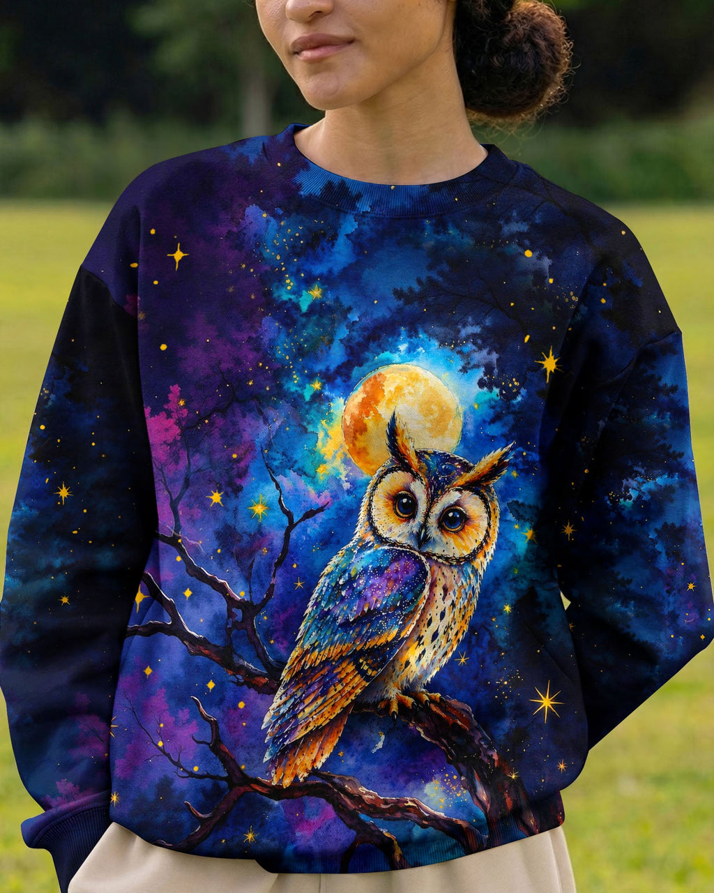 HELLO DARKNESS MY OLD FRIEND OWL ALL OVER PRINT  - TLHG2404263