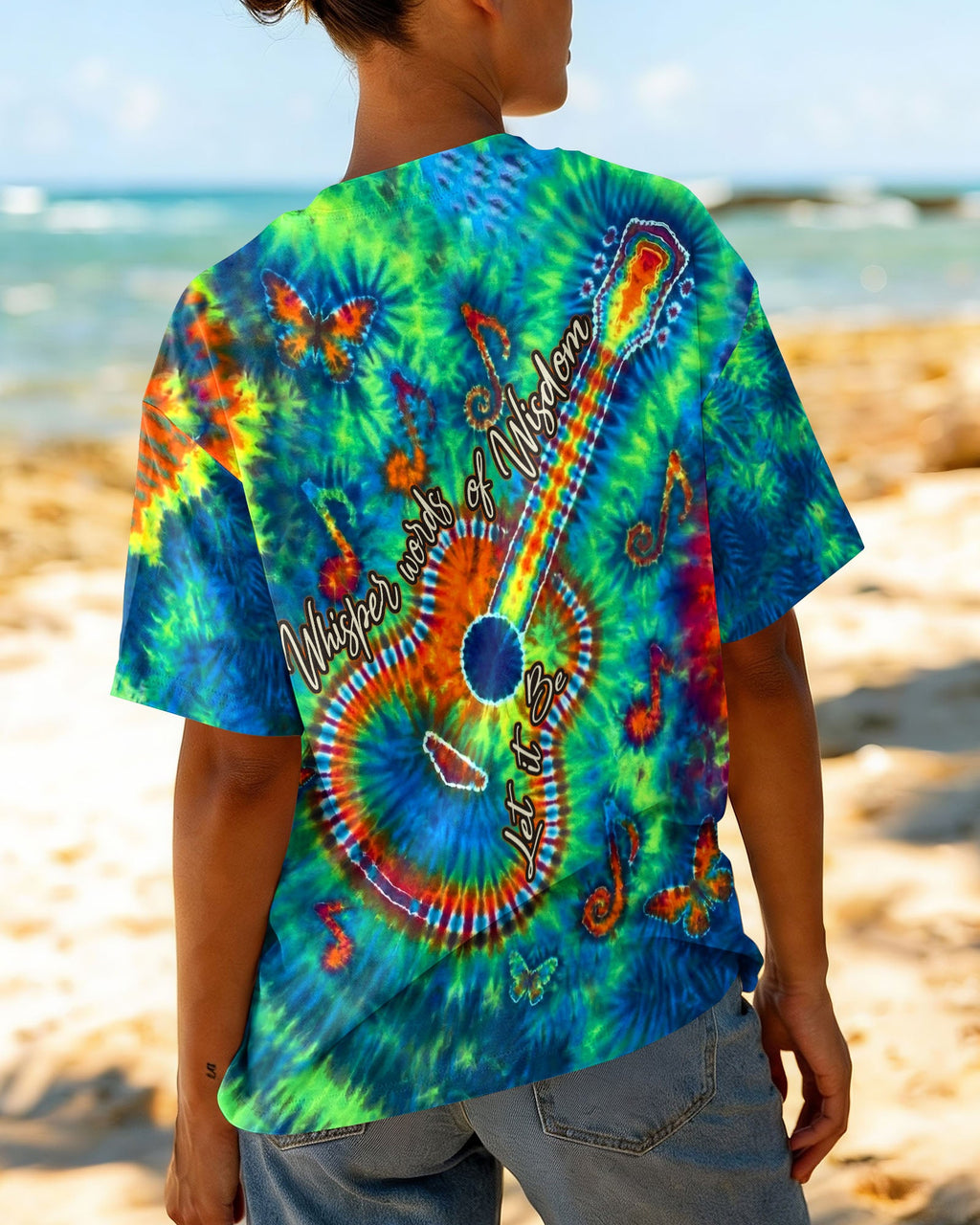 WHISPER WORDS OF WISDOM LET IT BE GUITAR ALL OVER PRINT - TLHN0605261