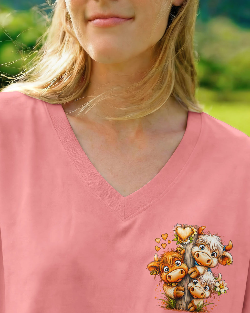 GOOD TIMES CRAZY FRIEND HIGHLAND COW ALL OVER PRINT - TLNO0807263