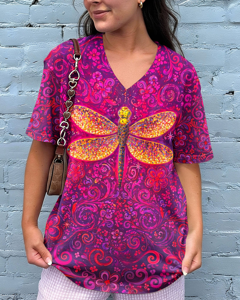 JUST BELIEVE DRAGONFLY ART ALL OVER PRINT  - TLNO2204261
