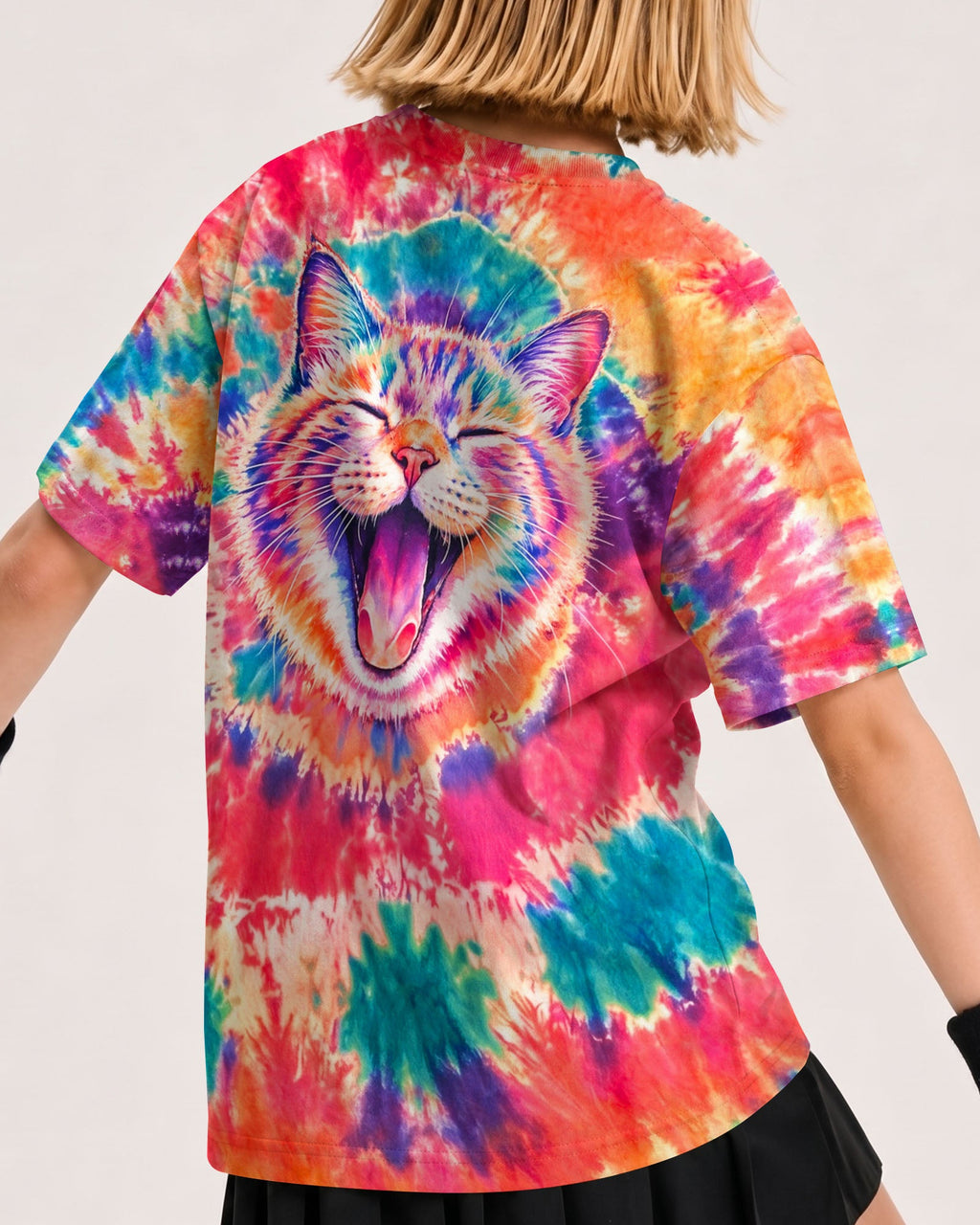 JOYFUL CAT WATERCOLOR PATTERN KIDS ALL OVER PRINT  - TLNO2505262
