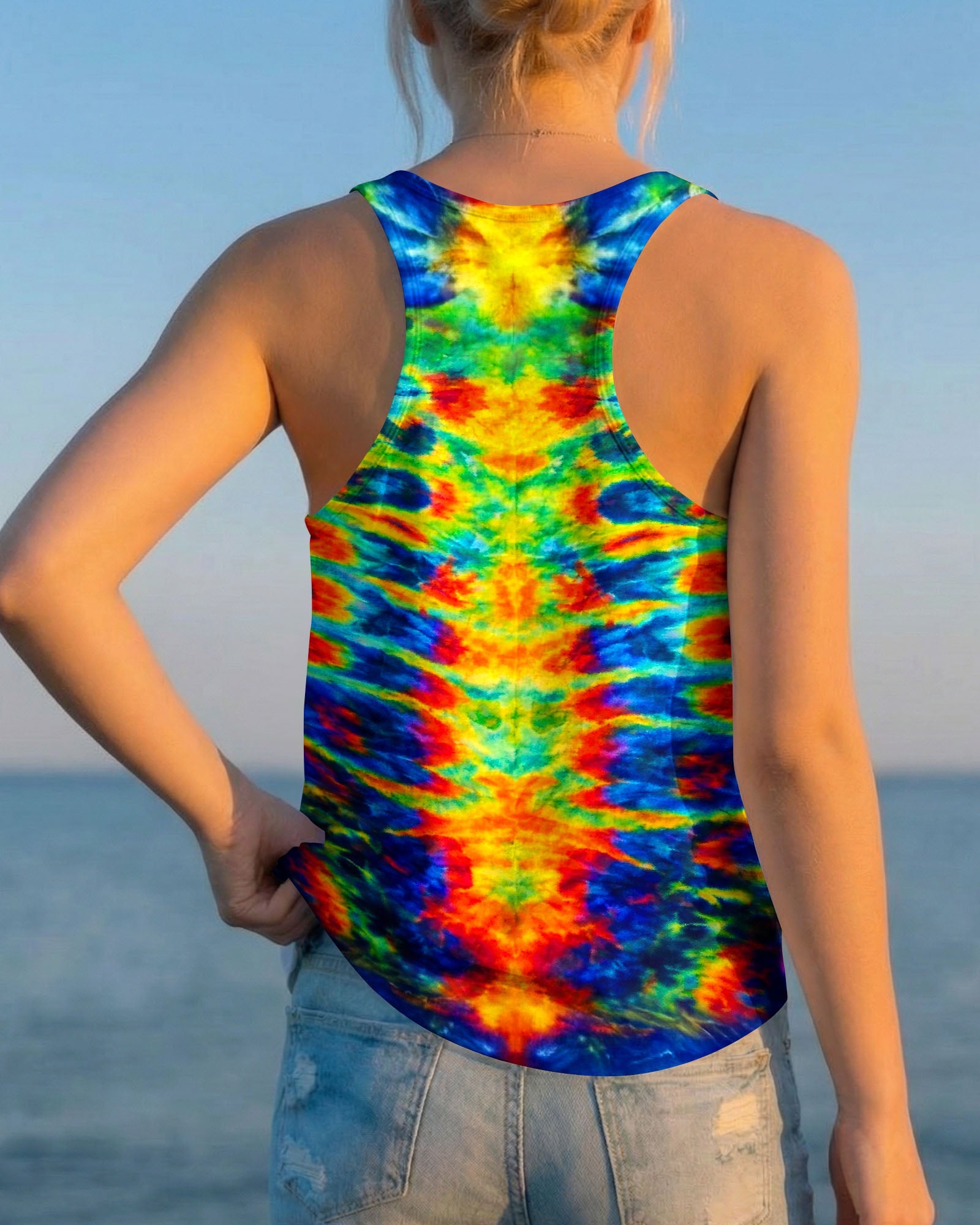 HIPPIE DRAGONFLY COLORFUL SWIRL ALL OVER PRINT  - TLNT0204262