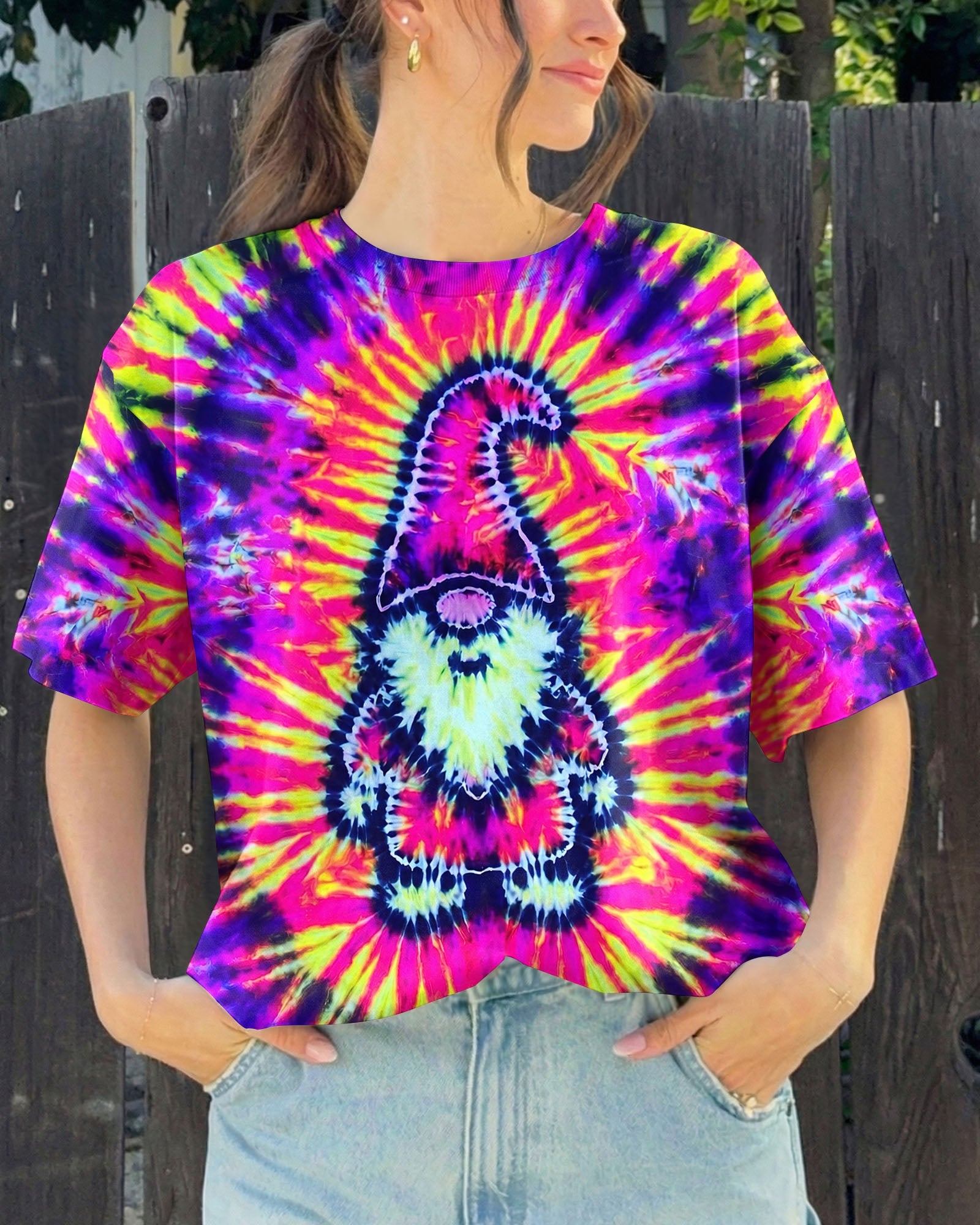 GNOME NEON COLOR SWIRL ALL OVER PRINT - TLNT1506261