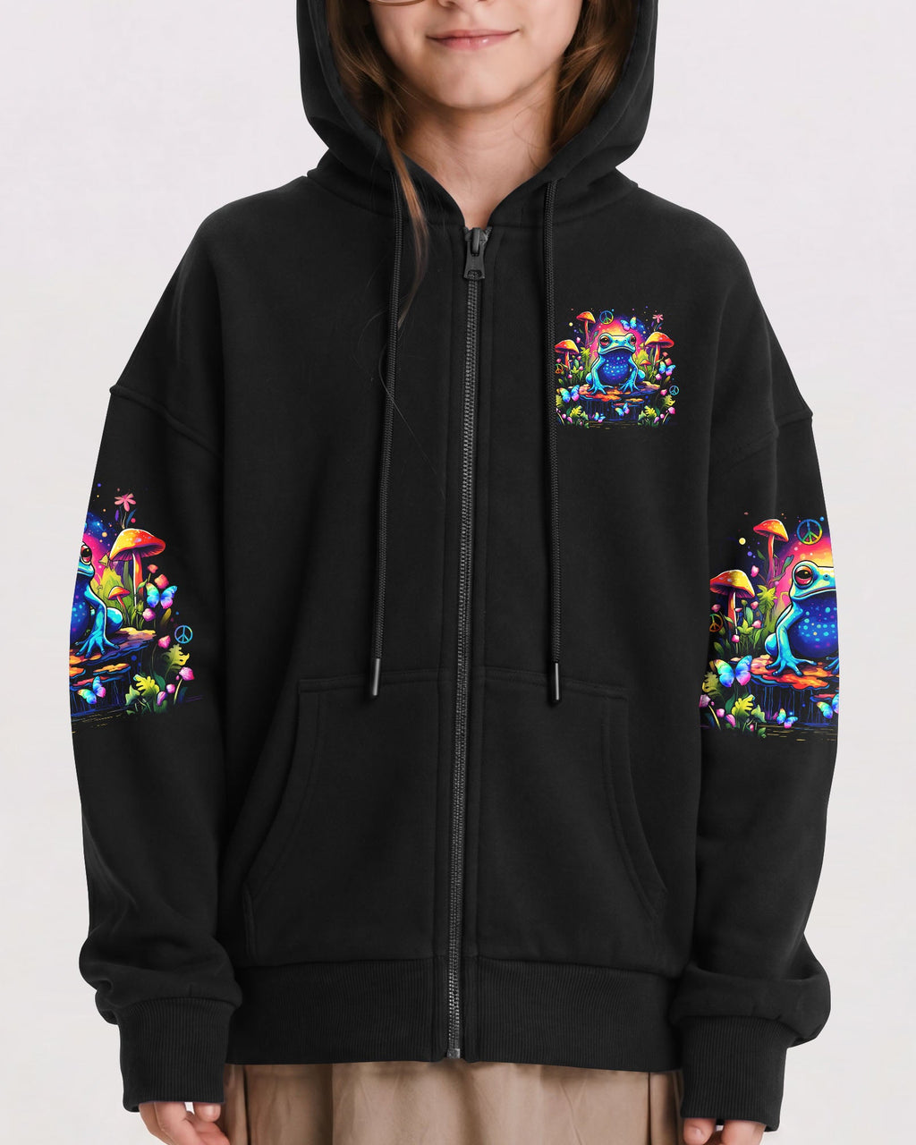 BE YOU THE WORLD WILL ADJUST FROG KIDS ALL OVER PRINT - TLNZ1612232