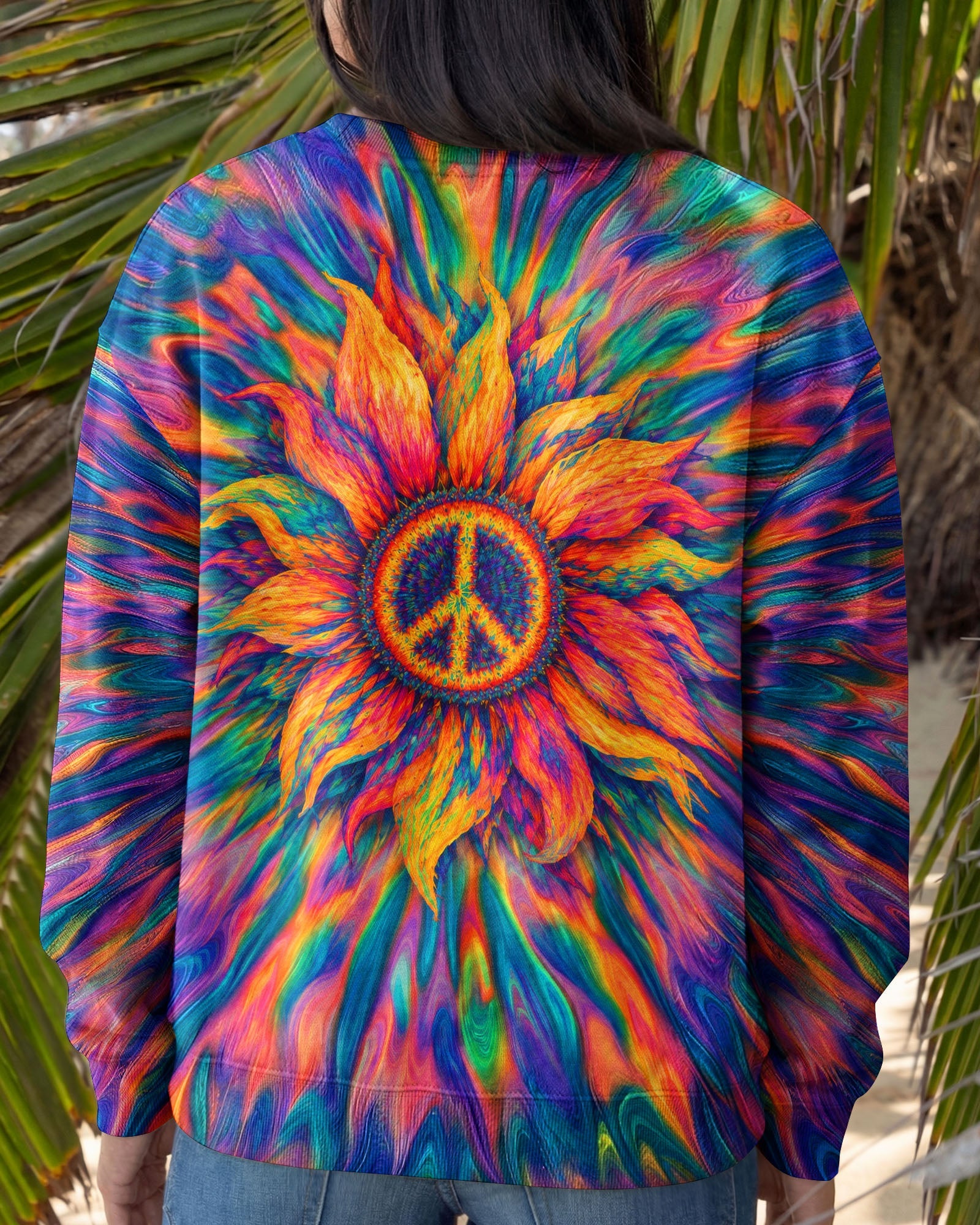 SUNFLOWER PEACE BURST ALL OVER PRINT - TLTW0306263