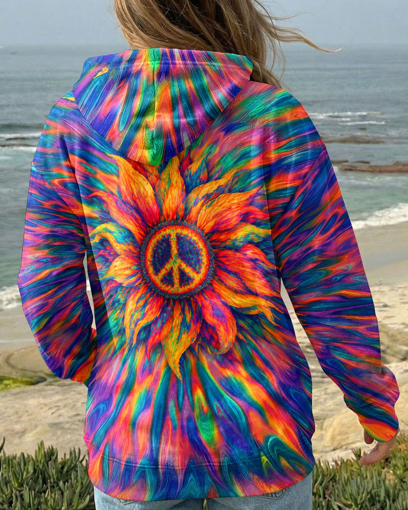SUNFLOWER PEACE BURST ALL OVER PRINT - TLTW0306263