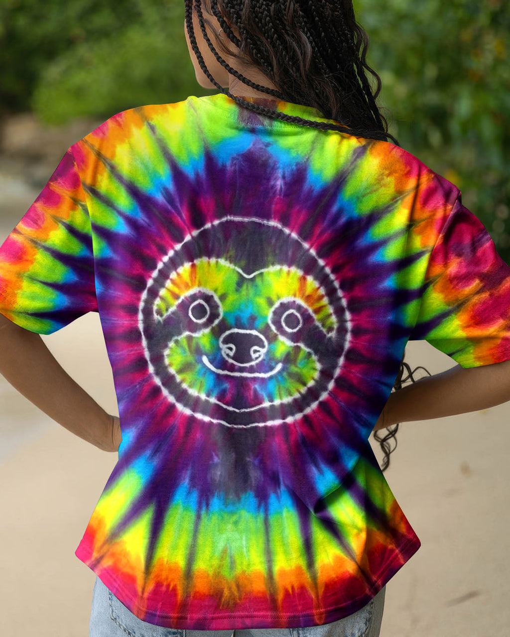 SLOTH COLORFUL SWIRL ALL OVER PRINT  - TLTW0704263