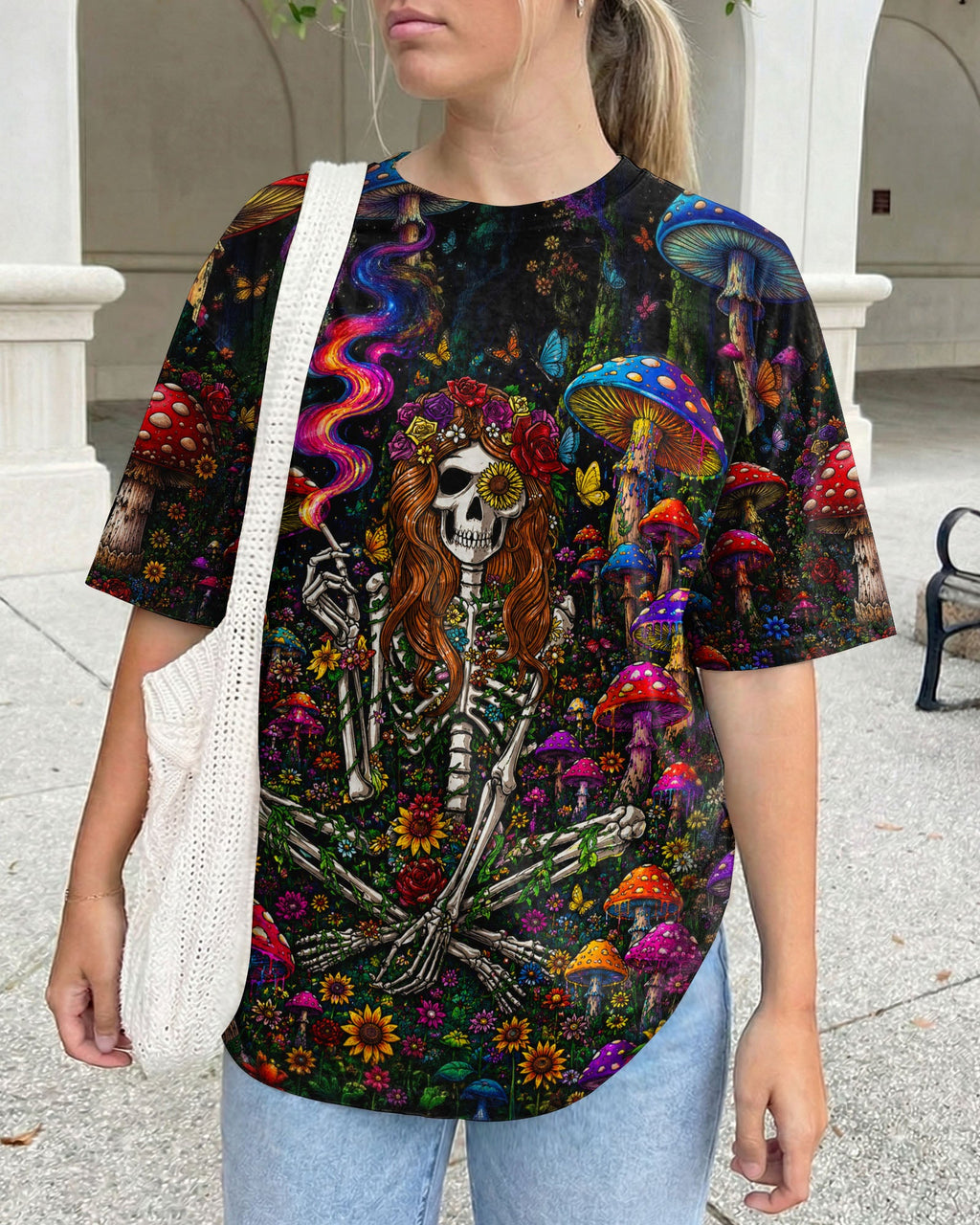HIPPIE SKELETON SKULL MUSHROOM ALL OVER PRINT - TLTW1105262