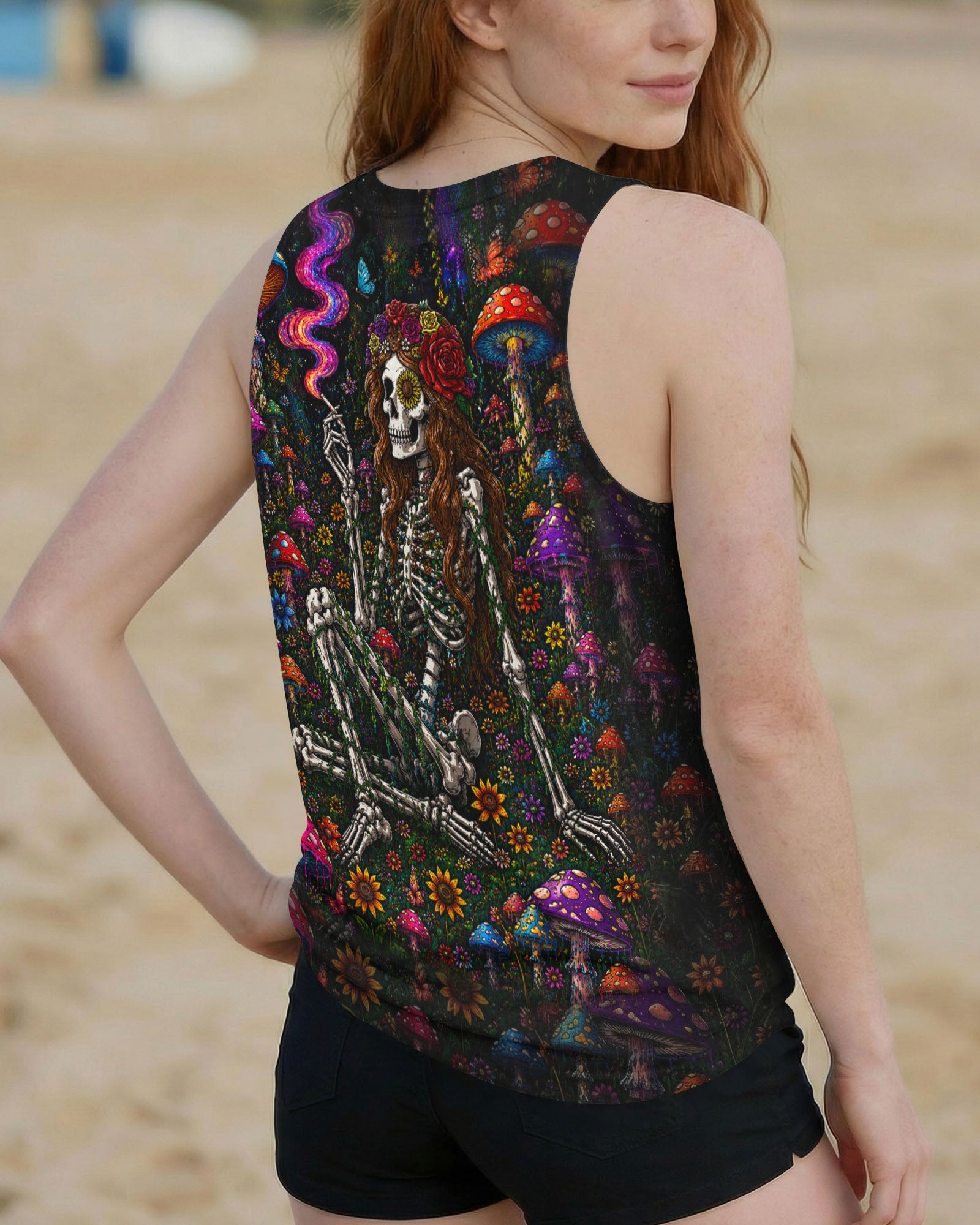 HIPPIE SKELETON SKULL MUSHROOM ALL OVER PRINT - TLTW1105262