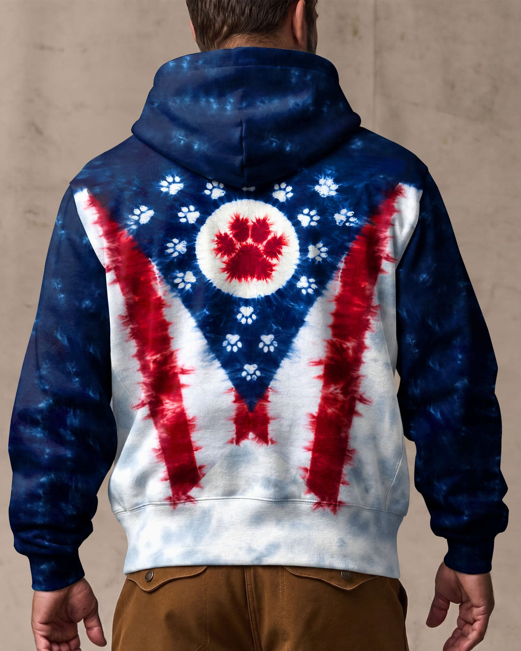 PAW PRINTS OHIO STATE PATTERN ALL OVER PRINT - TLTW2706262