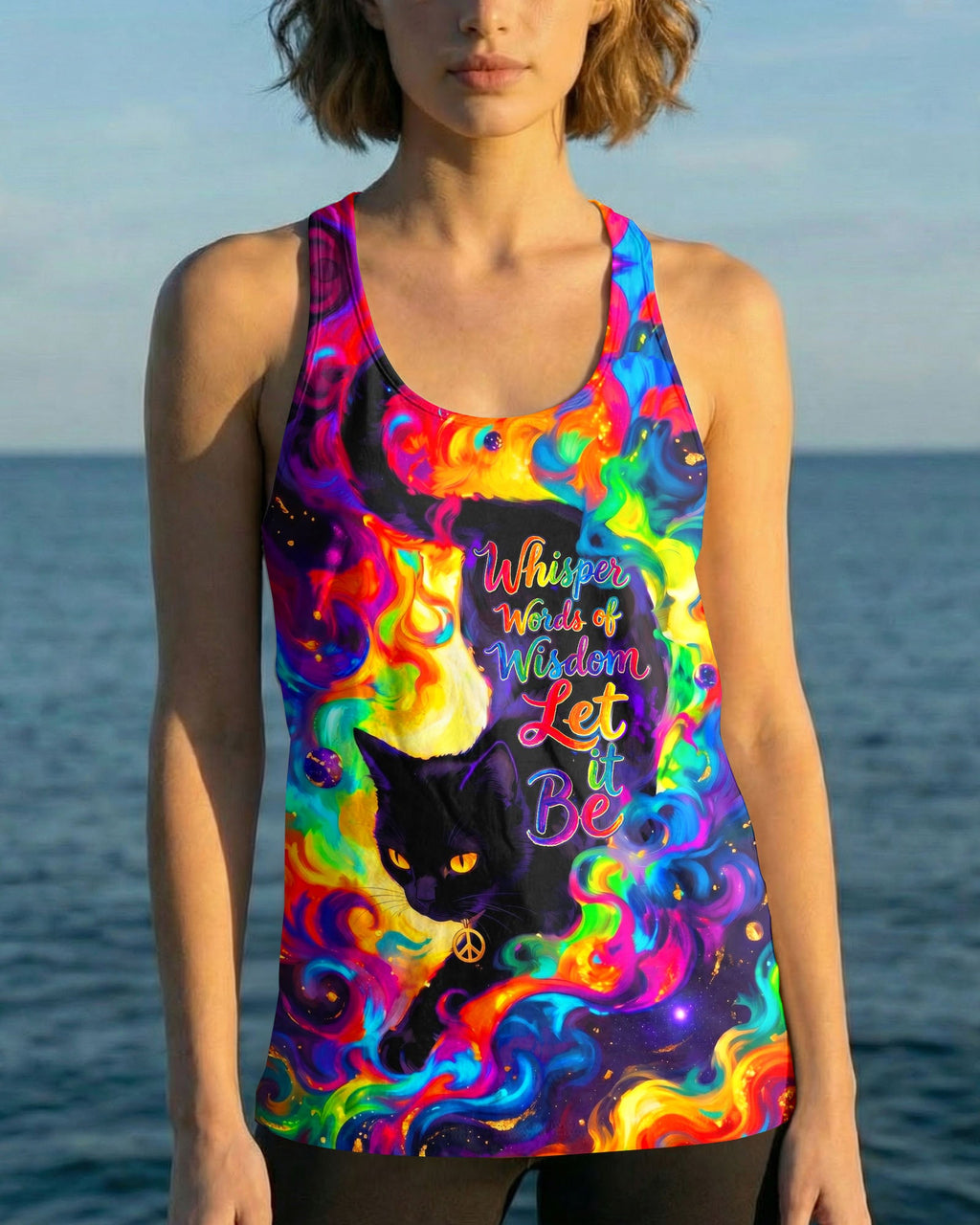 WHISPER WORDS OF WISDOM LET IT BE CAT ALL OVER PRINT - TY0705261