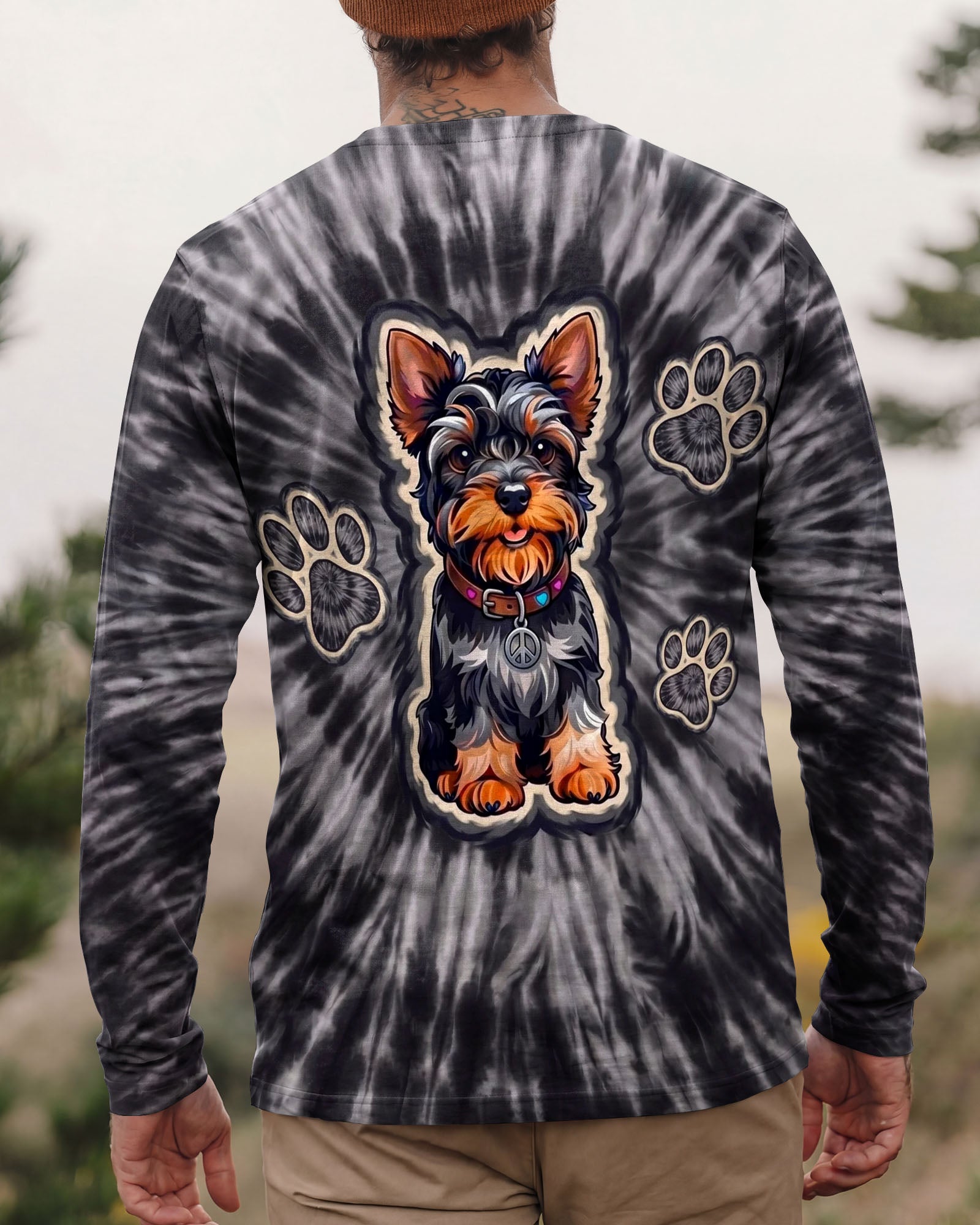 SMOKY YORKIE DOG VIBES ALL OVER PRINT - TYLN1405261