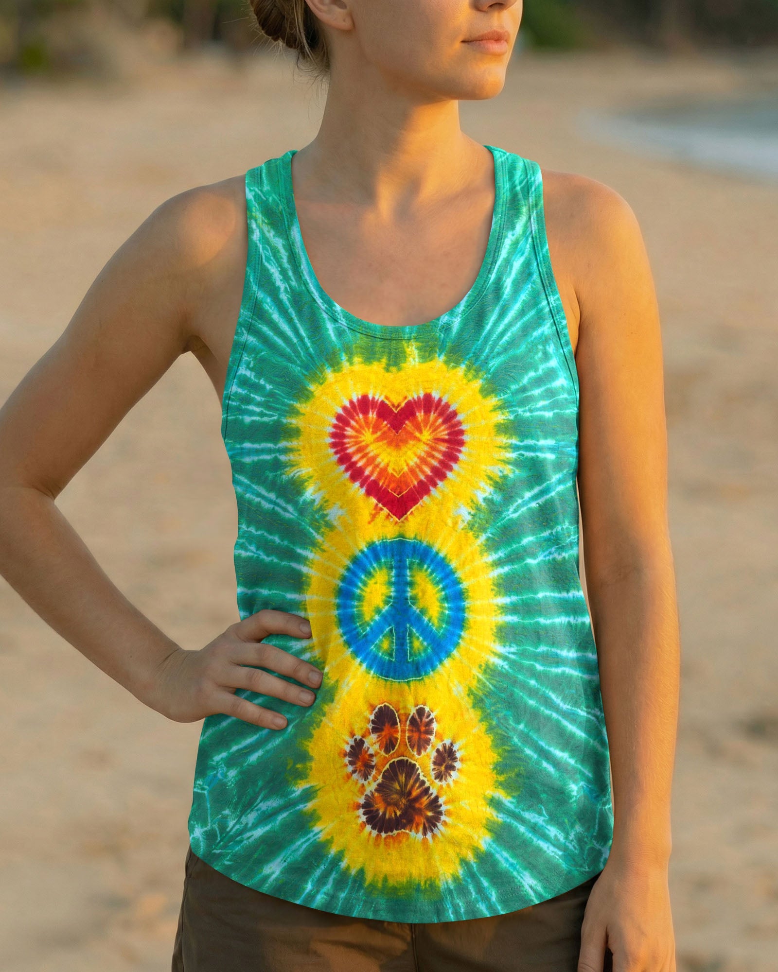 PEACE LOVE PAW ALL OVER PRINT - TYLN2204261