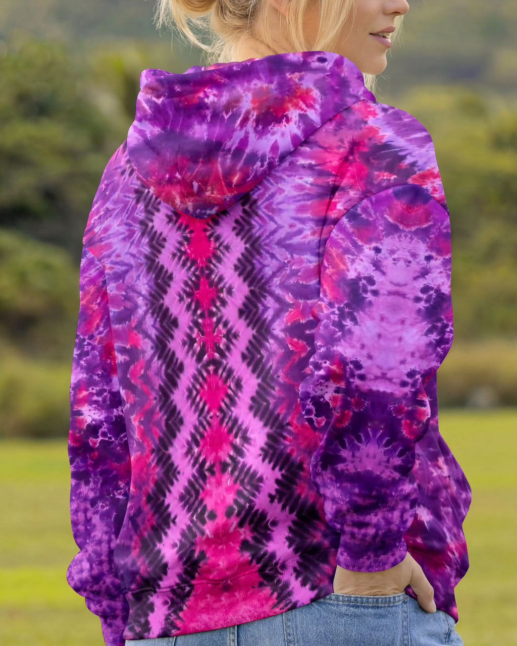 PURPLE PINK MANDALA HEART ALL OVER PRINT - TYPQ0604062