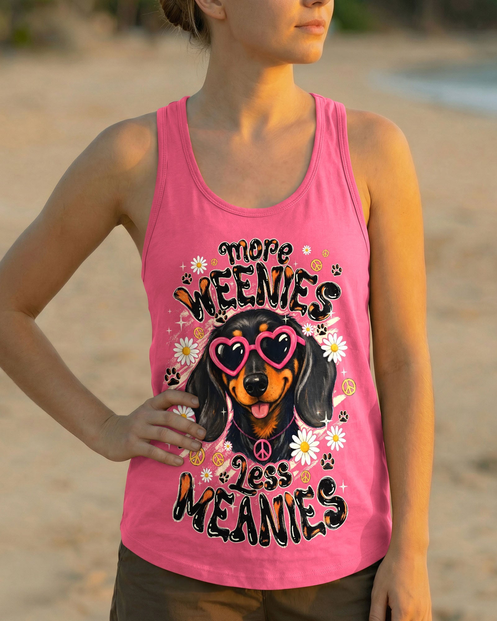 MORE WEENIES LESS MEANIES DOG ALL OVER PRINT - TYQY1905262