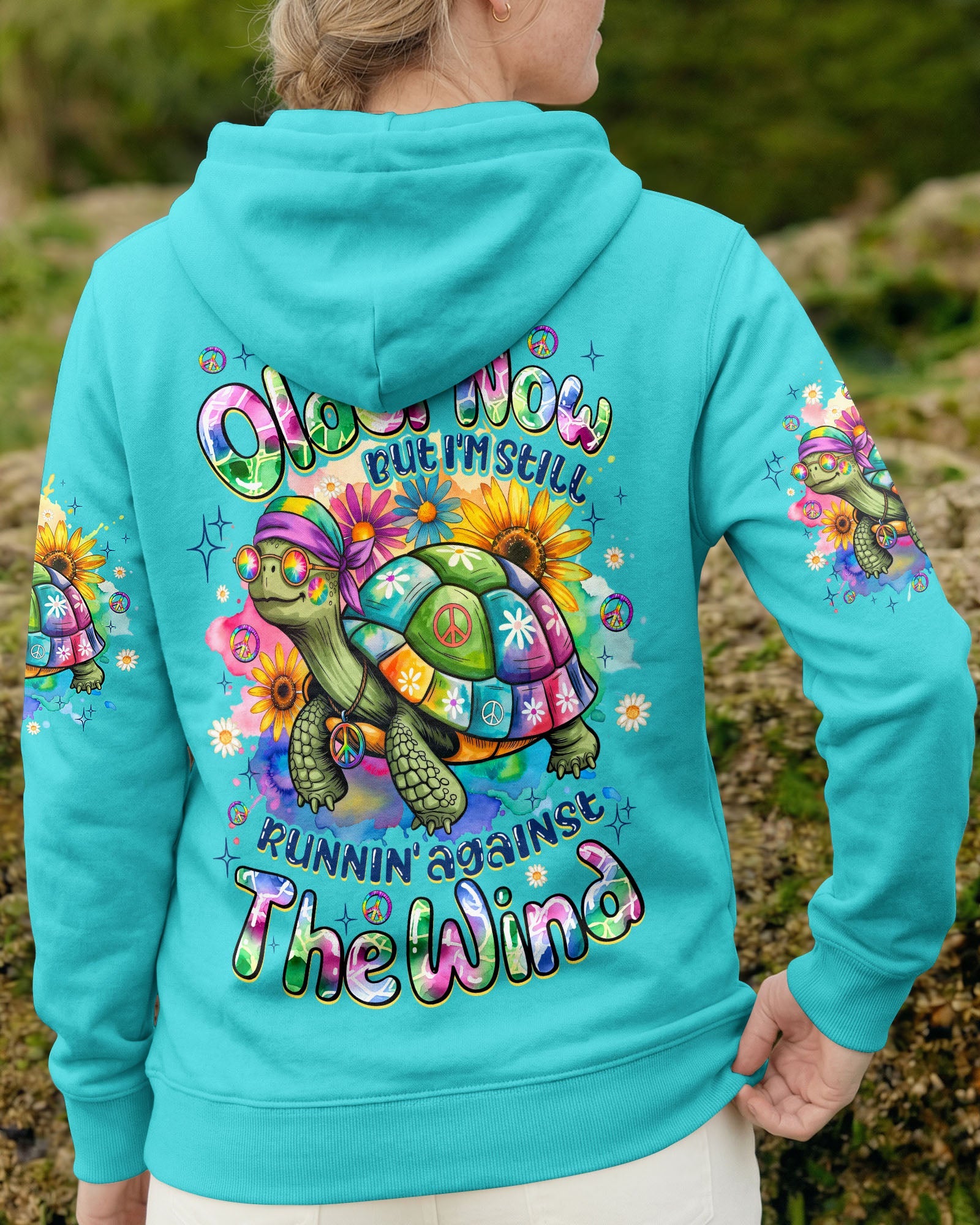 RUNNING AGAINST THE WIND TURTLE ALL OVER PRINT - TYQY2505263