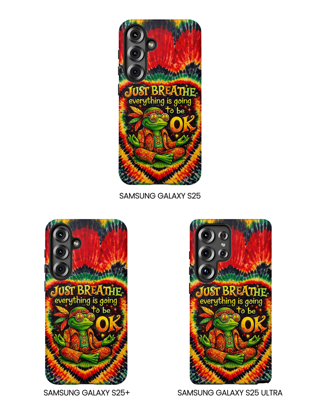JUST BREATHE FROG SWIRL PHONE CASE  - KMTM2304262