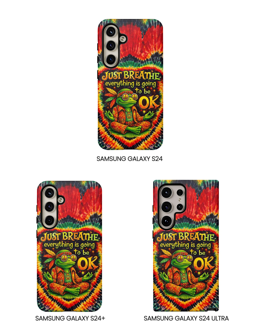 JUST BREATHE FROG SWIRL PHONE CASE  - KMTM2304262