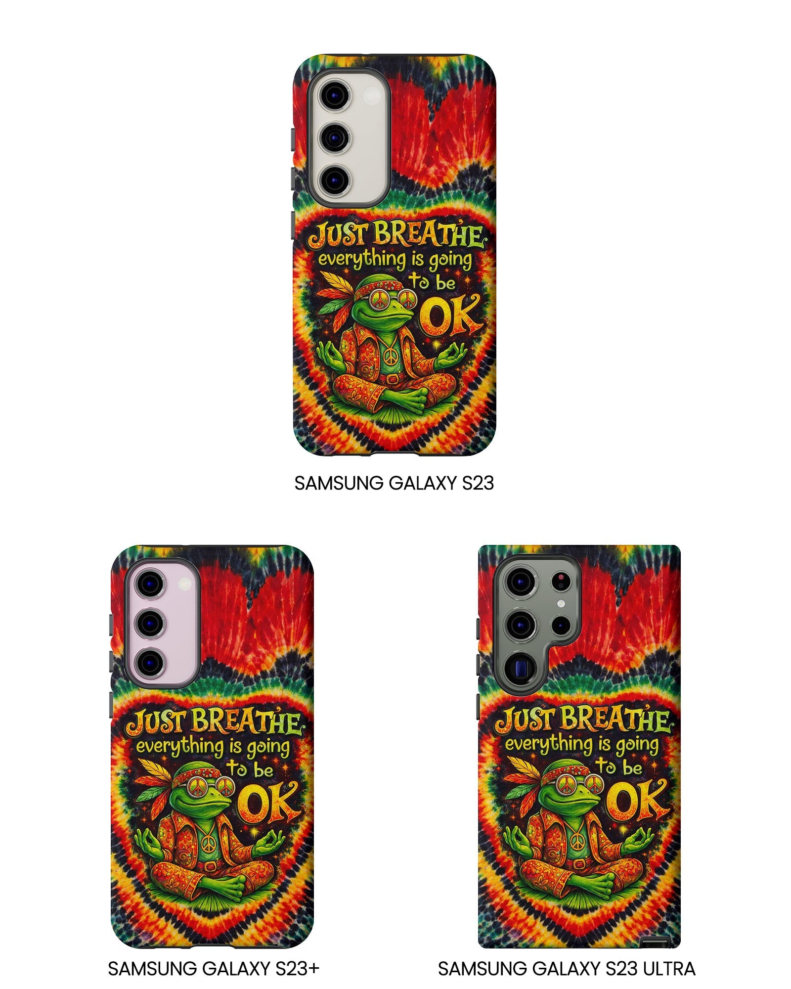 JUST BREATHE FROG SWIRL PHONE CASE  - KMTM2304262