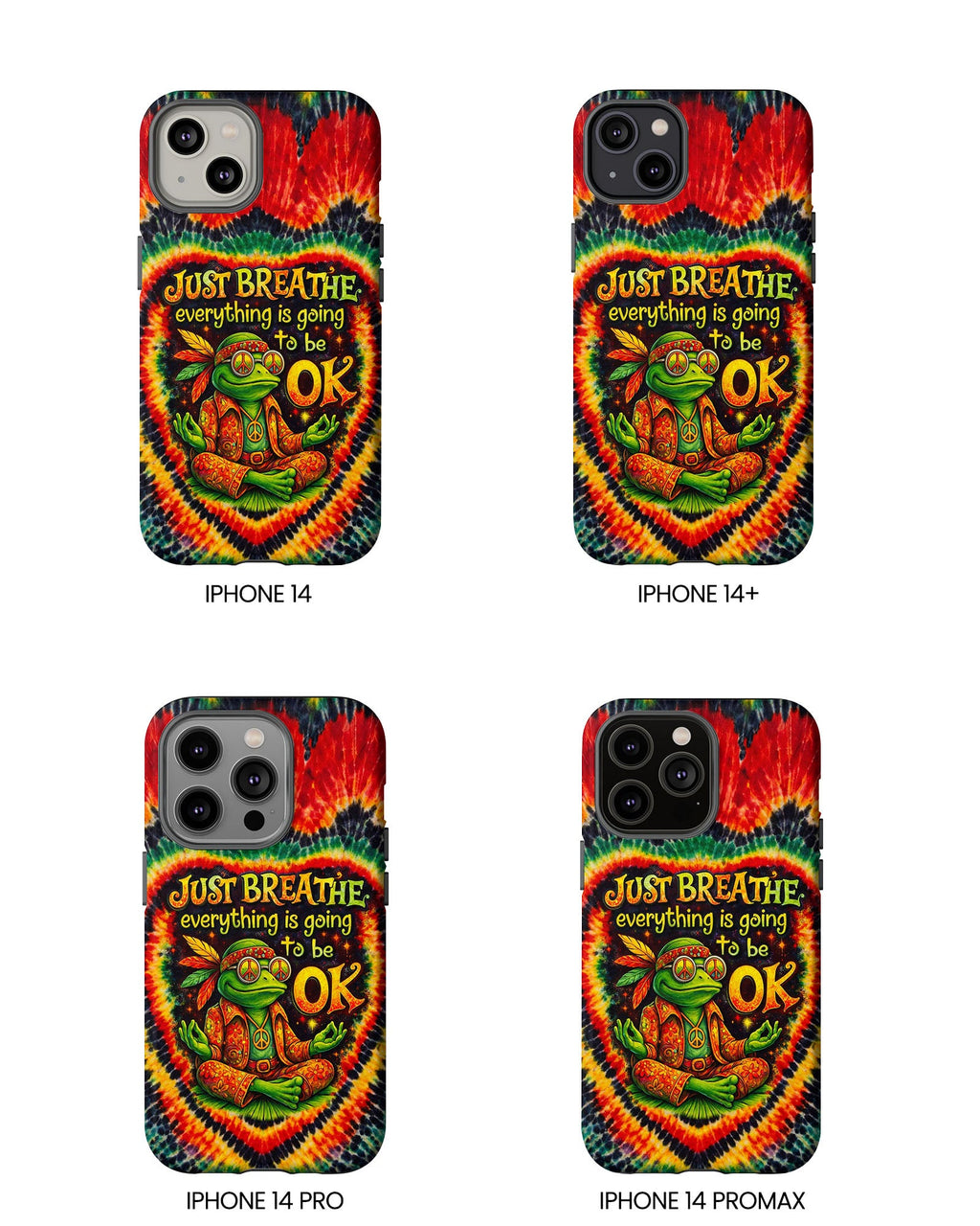 JUST BREATHE FROG SWIRL PHONE CASE  - KMTM2304262