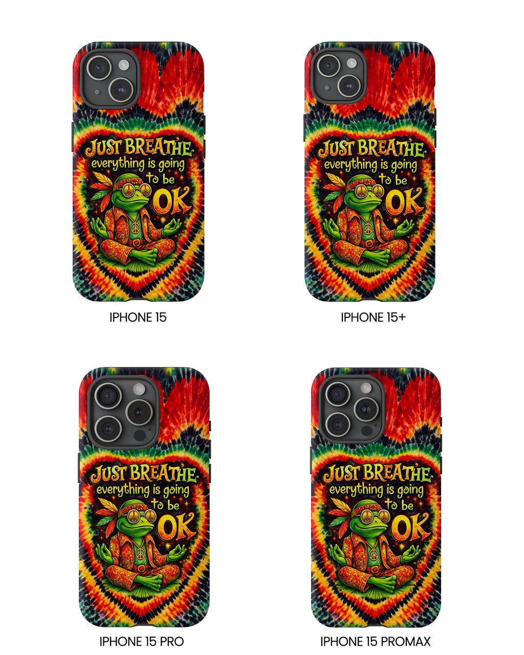 JUST BREATHE FROG SWIRL PHONE CASE  - KMTM2304262