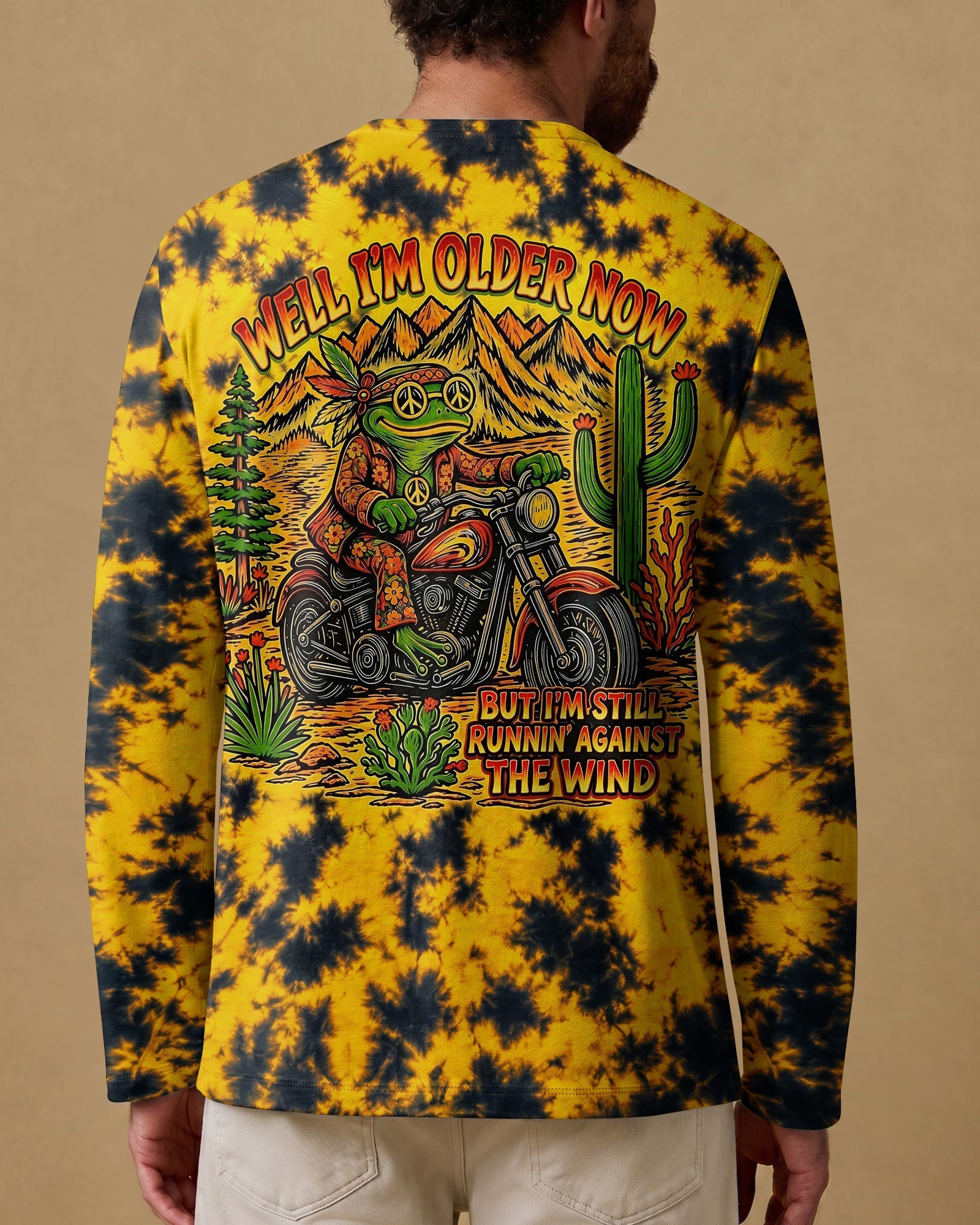 WELL I'M OLDER NOW HIPPIE FROG ALL OVER PRINT - RI2606261