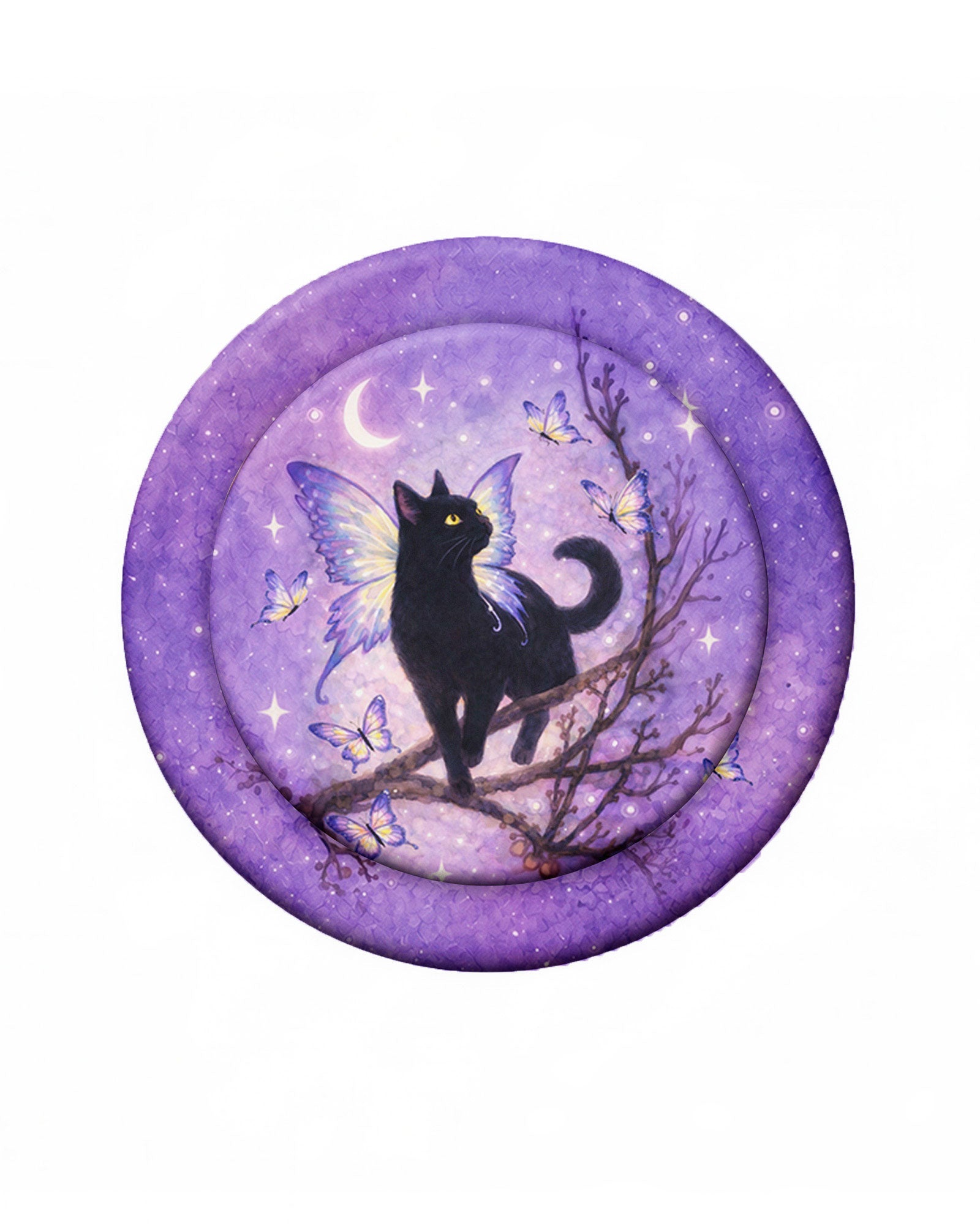I BELIEVE THERE ARE ANGELS AMONG US BLACK CAT MAGSAFE PHONE GRIP - TLNO2605262