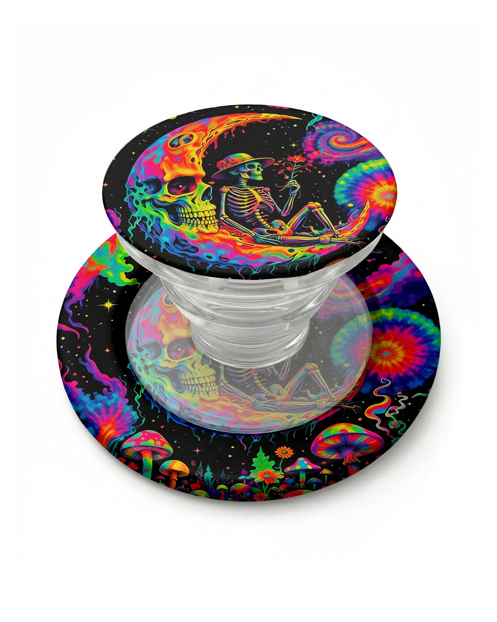 HIPPIE SKULL PSYCHEDELIC MAGSAFE PHONE GRIP - TLNO2904262