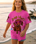 GUESS WHAT DACHSHUND DOG FUNNY KIDS ALL OVER PRINT  - TLHG2205261