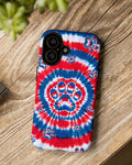 RED WHITE AND BLUE PAW PHONE CASE - TYQY2004253