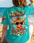 FEELIN' MOOOOVY HIGHLAND COW ALL OVER PRINT - TY0907261