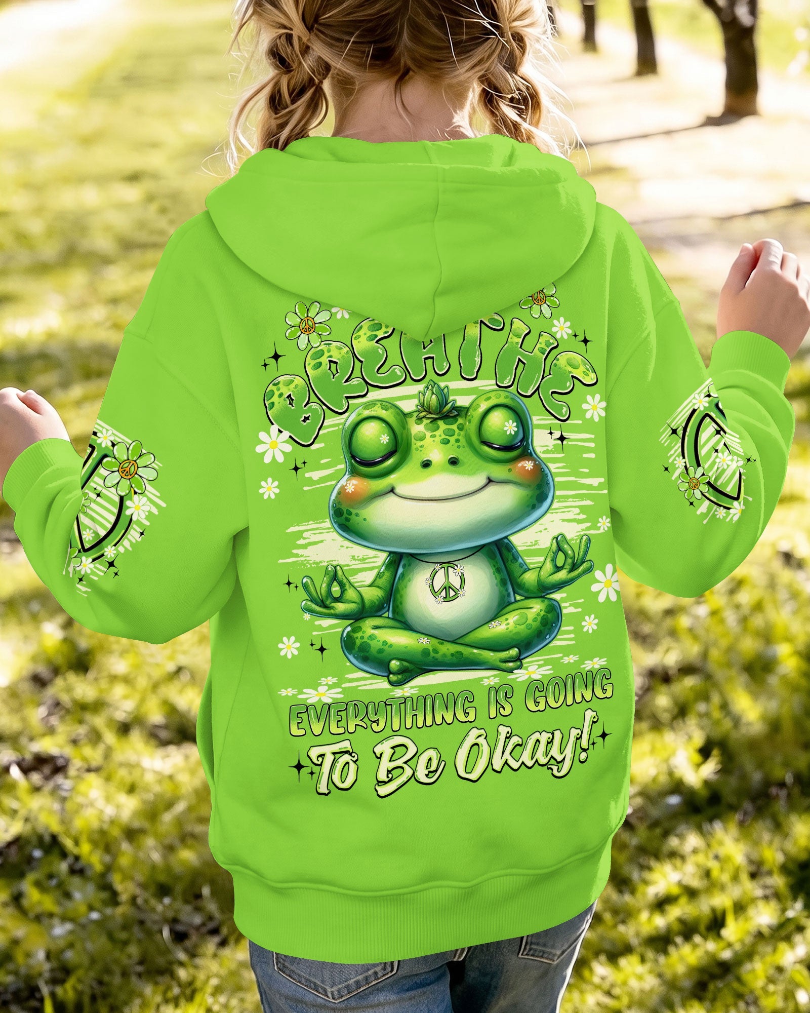JUST BREATHE FROG KIDS ALL OVER PRINT - TYQY0506262